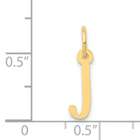 14k Small Slanted Block Letter J Initial Charm-YC644J