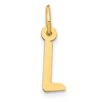 14k Small Slanted Block Letter L Initial Charm-YC644L