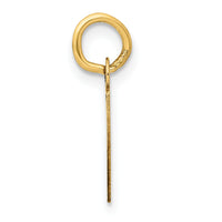 14k Small Slanted Block Letter P Initial Charm-YC644P