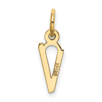 14k Small Slanted Block Letter V Initial Charm-YC644V