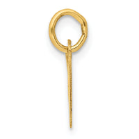 14k Small Slanted Block Letter W Initial Charm-YC644W