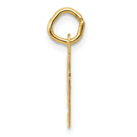 14K Small Fancy Script Letter F Initial Charm-YC650F