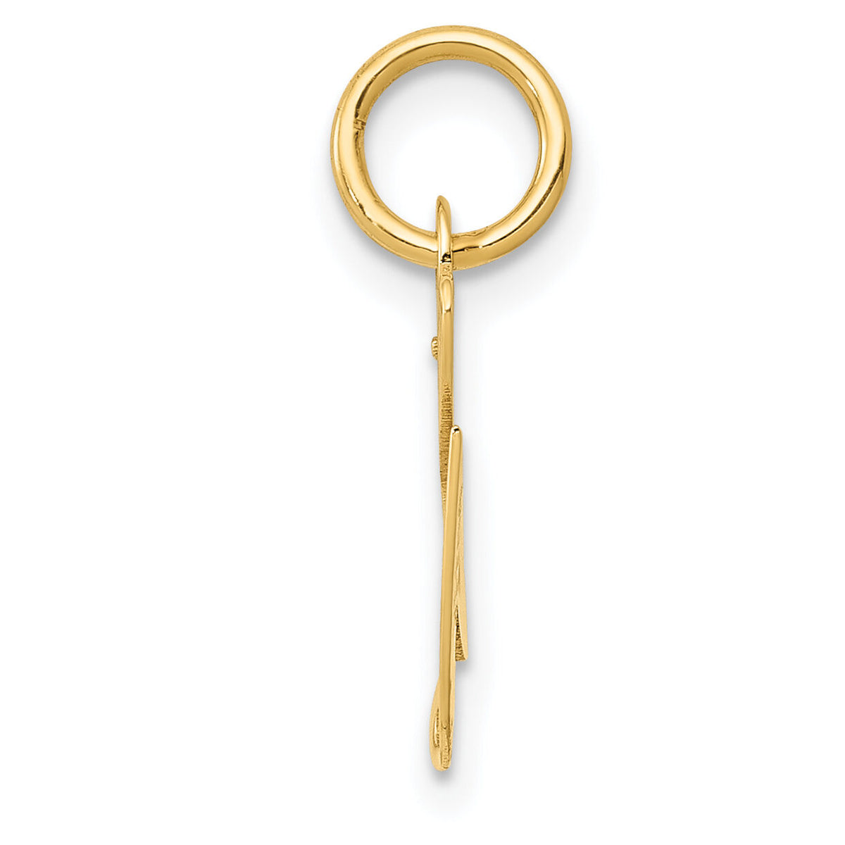 14K Small Fancy Script Letter G Initial Charm-YC650G