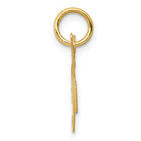 14K Small Fancy Script Letter K Initial Charm-YC650K