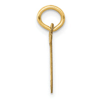 14K Small Fancy Script Letter T Initial Charm-YC650T