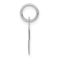 14k White Gold Small Fancy Script Letter C Initial Charm-YC651C