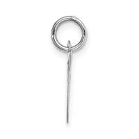 14k White Gold Small Fancy Script Letter G Initial Charm-YC651G