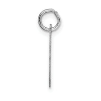 14k White Gold Small Fancy Script Letter I Initial Charm-YC651I