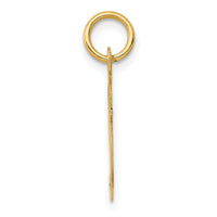 14K Medium Fancy Script Letter F Initial Charm-YC652F