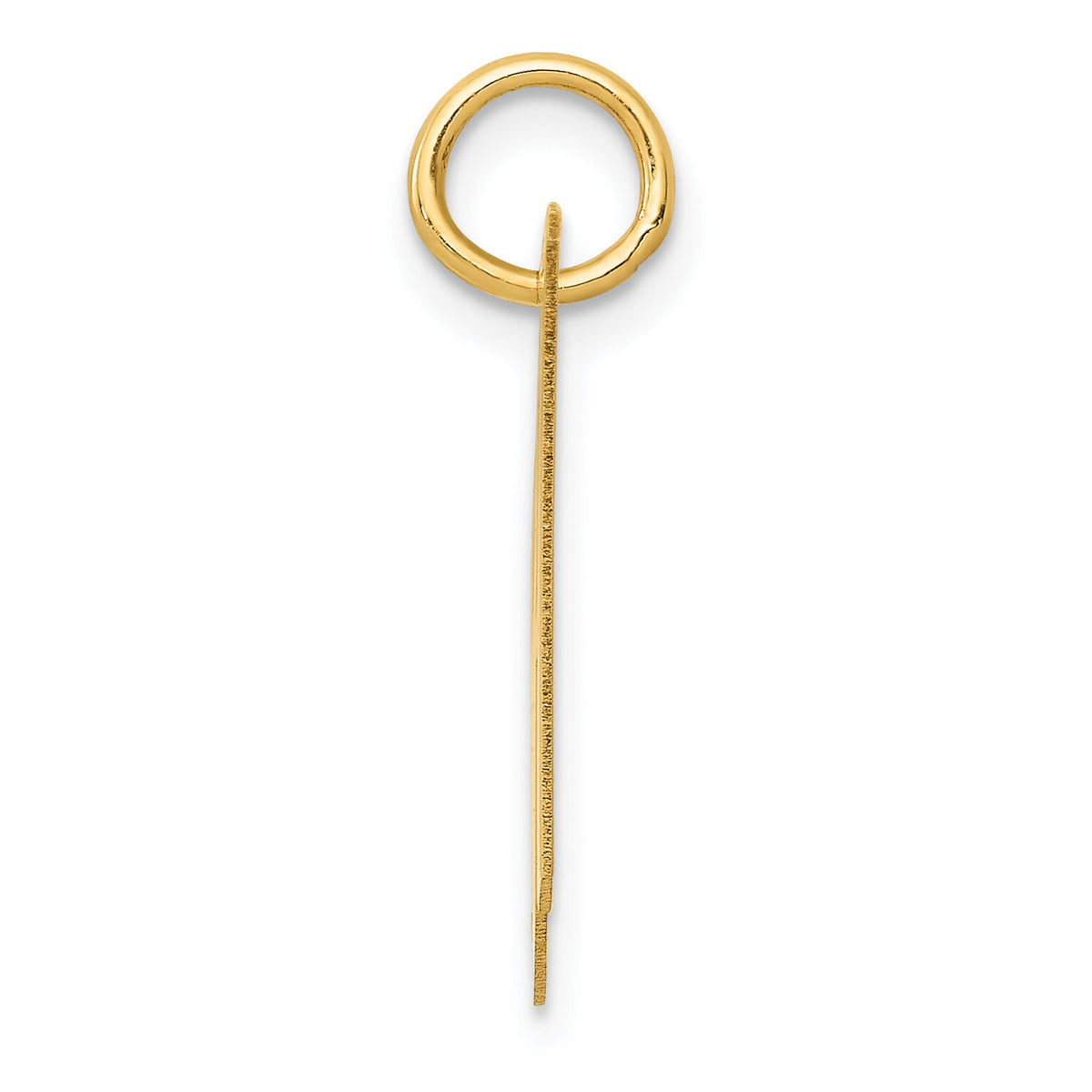 14K Medium Fancy Script Letter H Initial Charm-YC652H