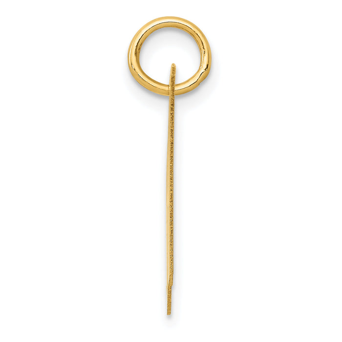 14K Medium Fancy Script Letter H Initial Charm-YC652H