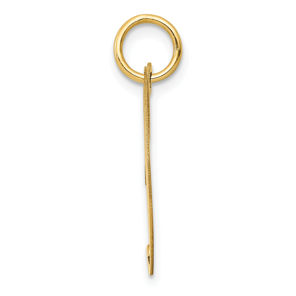 14K Medium Fancy Script Letter J Initial Charm-YC652J