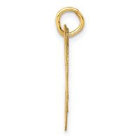 14K Medium Fancy Script Letter M Initial Charm-YC652M