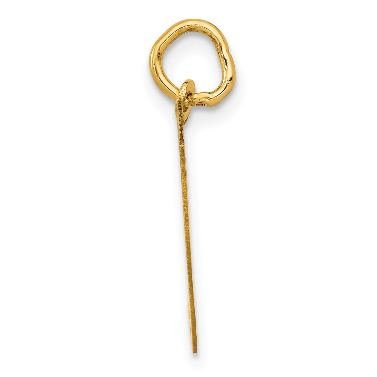 14K Medium Fancy Script Letter T Initial Charm-YC652T