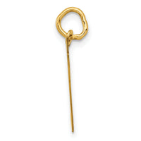 14K Medium Fancy Script Letter T Initial Charm-YC652T