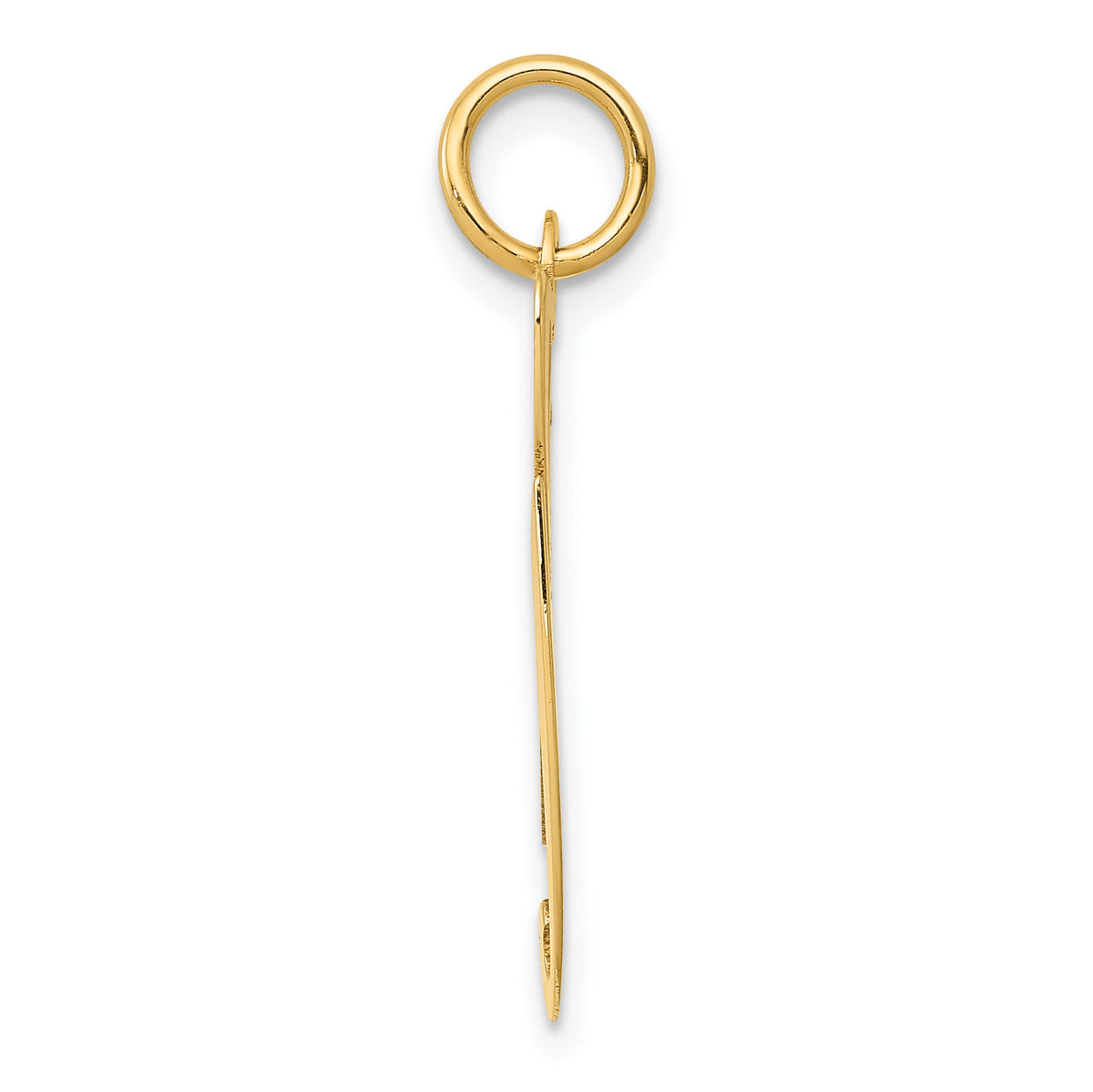 14k Large Fancy Script Letter G Initial Charm-YC654G