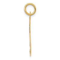 14k Large Fancy Script Letter G Initial Charm-YC654G