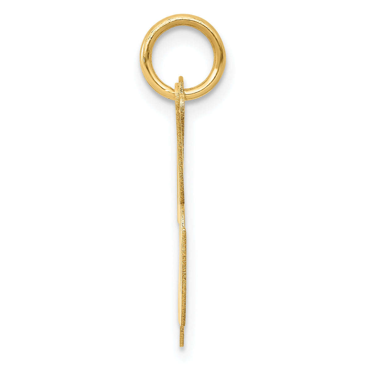 14k Large Fancy Script Letter K Initial Charm-YC654K