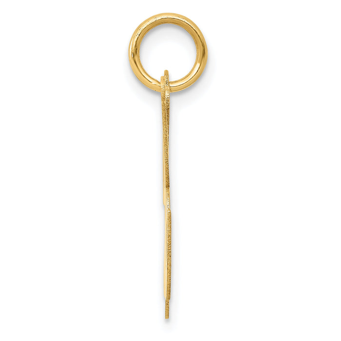 14k Large Fancy Script Letter K Initial Charm-YC654K