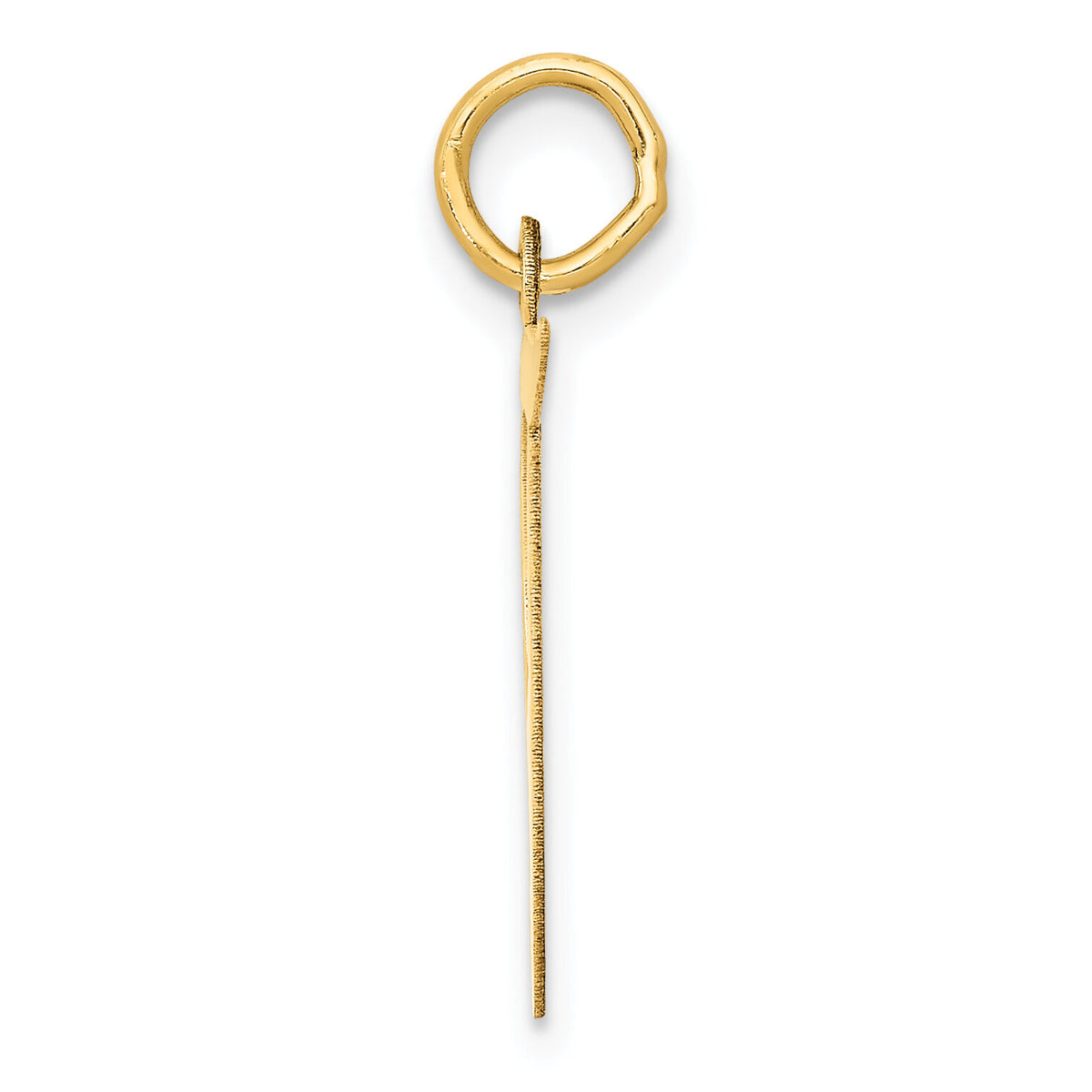 14k Large Fancy Script Letter T Initial Charm-YC654T