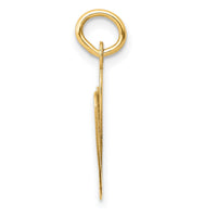 14k Large Fancy Script Letter W Initial Charm-YC654W