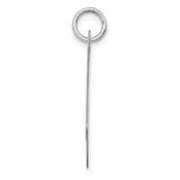 14k White Gold Large Fancy Script Letter A Initial Charm-YC655A