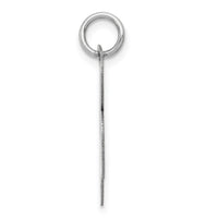 14k White Gold Large Fancy Script Letter B Initial Charm-YC655B