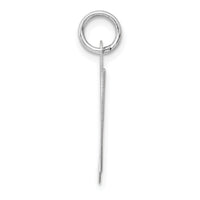 14k White Gold Large Fancy Script Letter D Initial Charm-YC655D