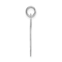 14k White Gold Large Fancy Script Letter G Initial Charm-YC655G