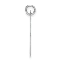 14k White Gold Large Fancy Script Letter I Initial Charm-YC655I