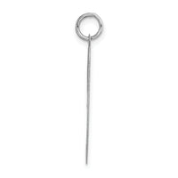 14k White Gold Large Fancy Script Letter J Initial Charm-YC655J