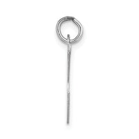 14k White Gold Large Fancy Script Letter K Initial Charm-YC655K