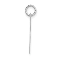 14k White Gold Large Fancy Script Letter L Initial Charm-YC655L