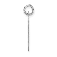 14k White Gold Large Fancy Script Letter O Initial Charm-YC655O