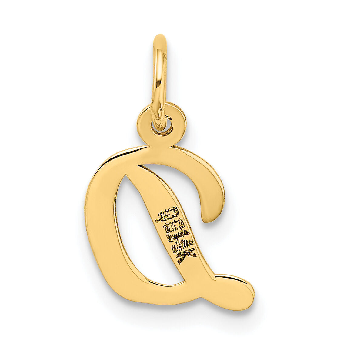 14k Small Script Letter D Initial Charm-YC658D