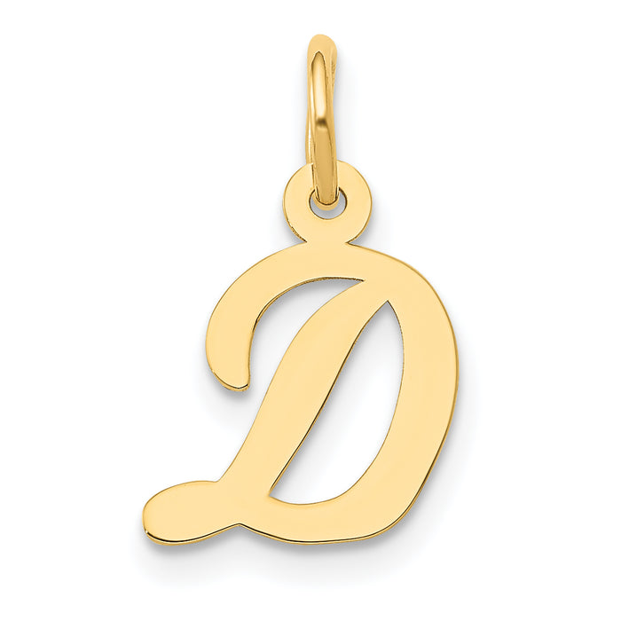 14k Small Script Letter D Initial Charm-YC658D