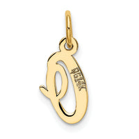 14k Small Script Letter O Initial Charm-YC658O