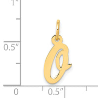 14k Small Script Letter O Initial Charm-YC658O