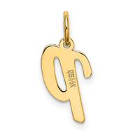 14k Small Script Letter P Initial Charm-YC658P