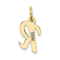 14k Small Script Letter R Initial Charm-YC658R