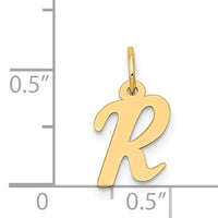 14k Small Script Letter R Initial Charm-YC658R