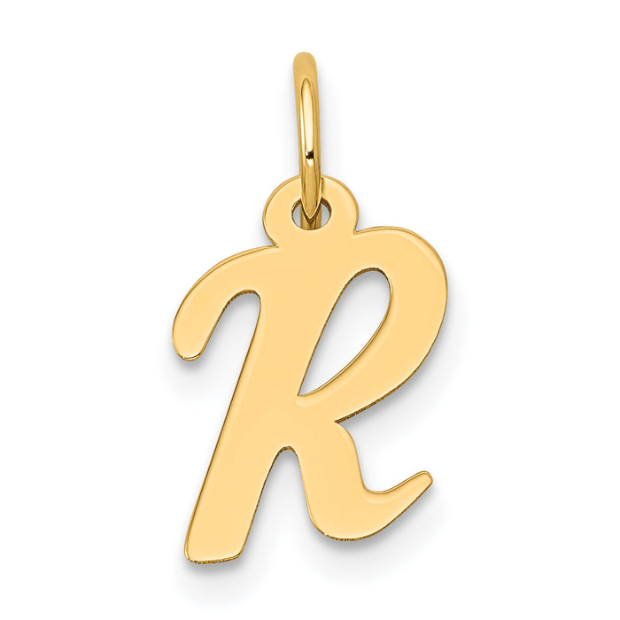 14k Small Script Letter R Initial Charm-YC658R
