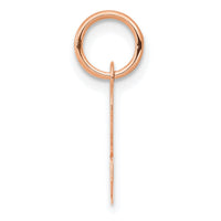 14k Rose Gold Small Script Letter R Initial Charm-YC658RR
