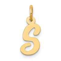 14k Small Script Letter S Initial Charm-YC658S