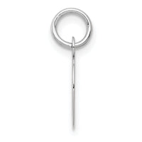 14k White Gold Small Script Letter D Initial Charm-YC659D