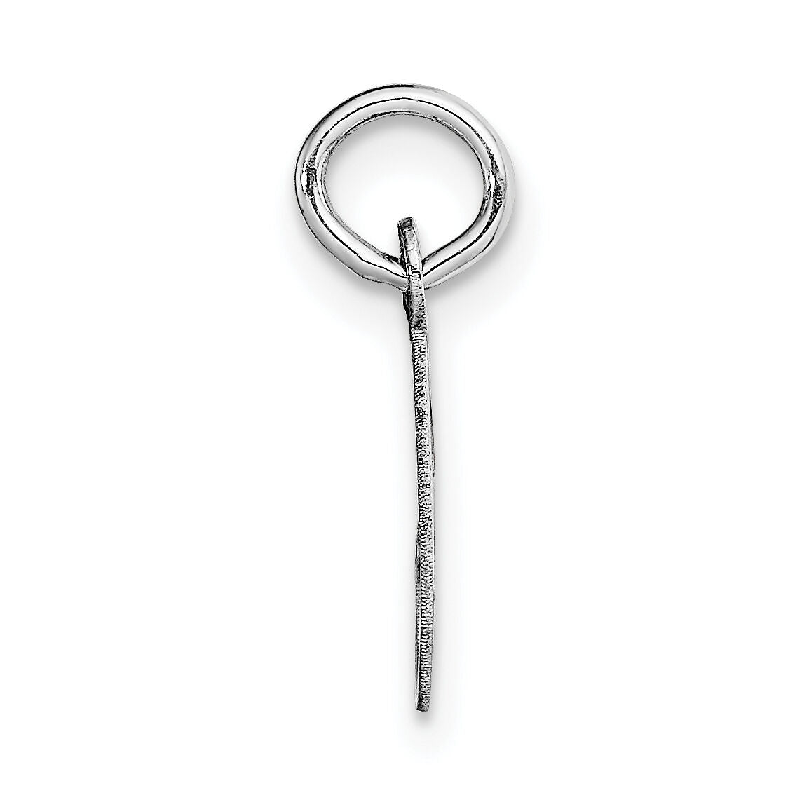 14k White Gold Small Script Letter G Initial Charm-YC659G