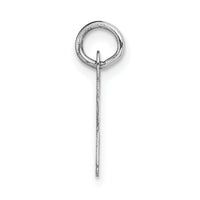 14k White Gold Small Script Letter I Initial Charm-YC659I