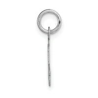 14k White Gold Small Script Letter J Initial Charm-YC659J