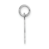 14k White Gold Small Script Letter L Initial Charm-YC659L