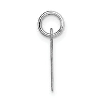 14k White Gold Small Script Letter M Initial Charm-YC659M